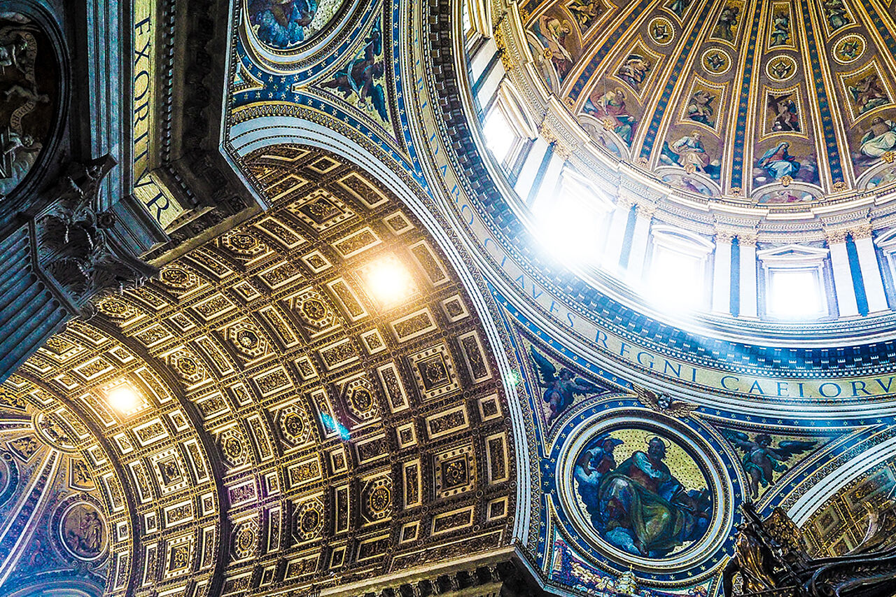 Deckenmalerei einer itaienischen Kirche 