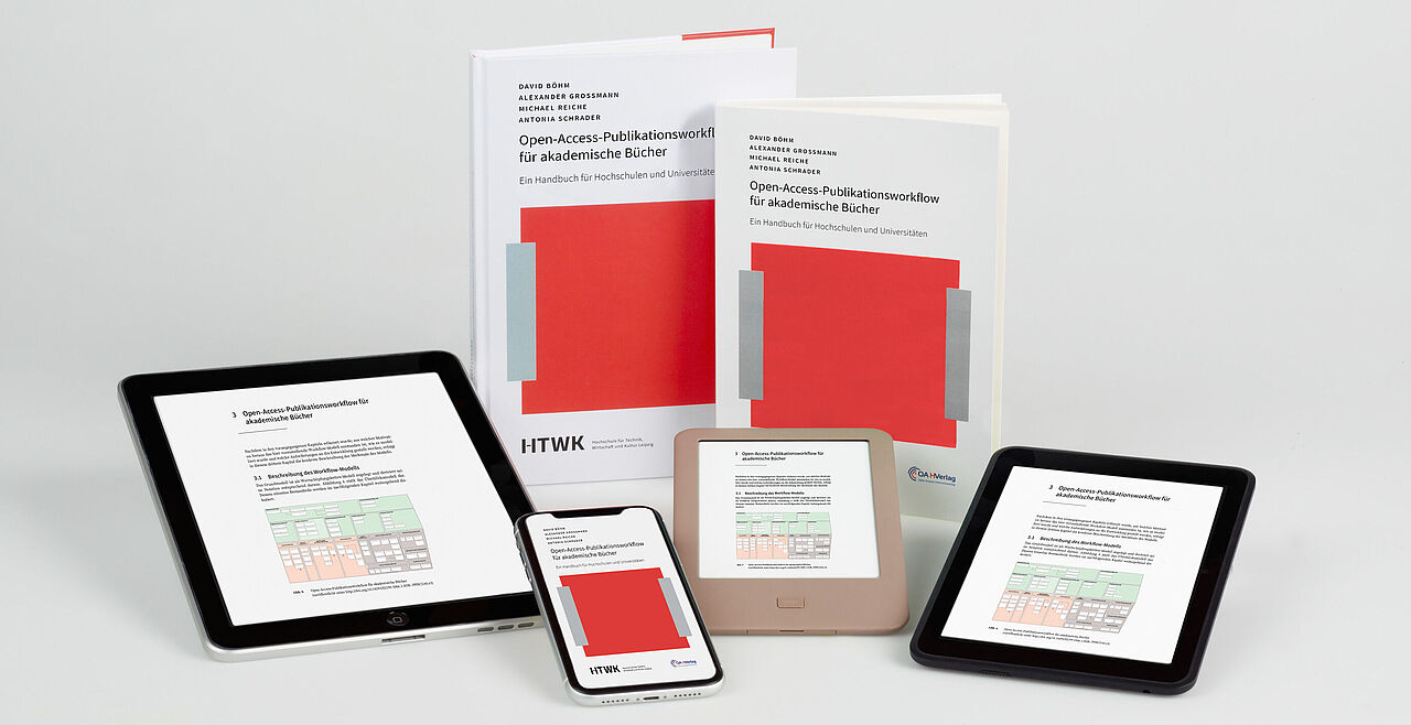 Das Handbuch zum Open-Access-Publizieren als Hardcover, Softcover sowie auf Handy, Tablet und E-Book-Readern.