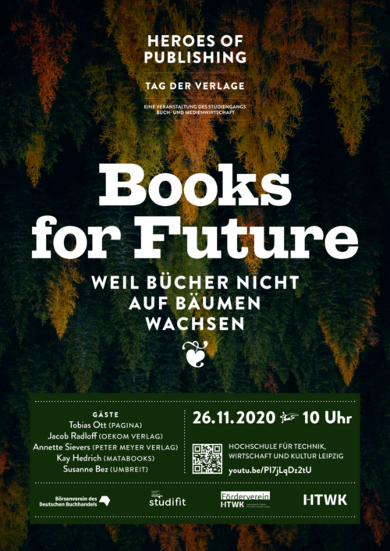 Poster des 'Tag der Verlage' unter dem Thema Books for Future