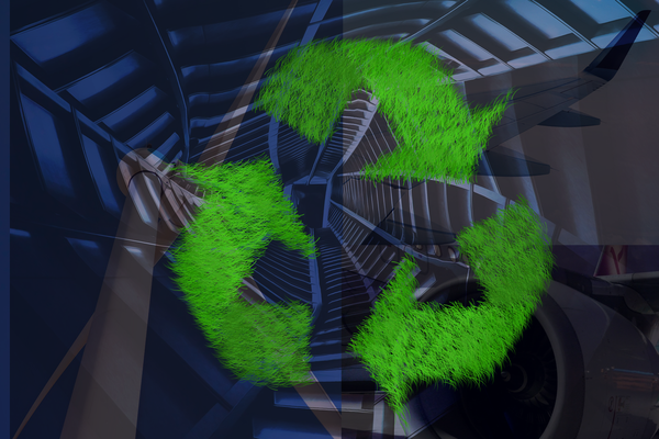 Recycling Logo/Verlinkung führt zur Projektwebsite