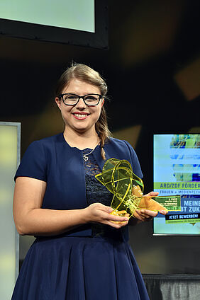 Preisträgerin Kristina Mohr. (Quelle: ARD/ZDF Förderpreis/Pflug)