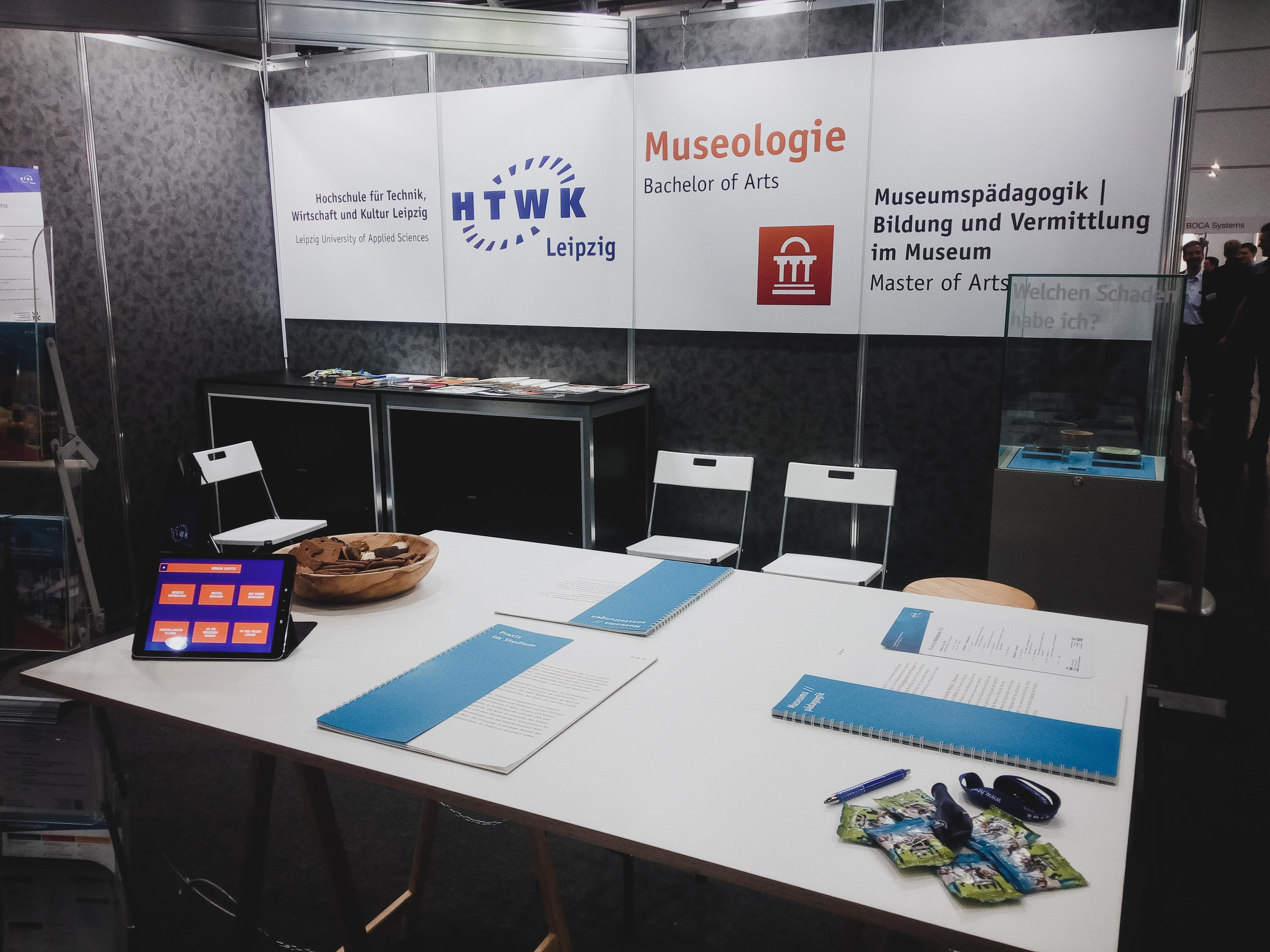 Bild zeigt den Stand der Museologie auf der MUTEC